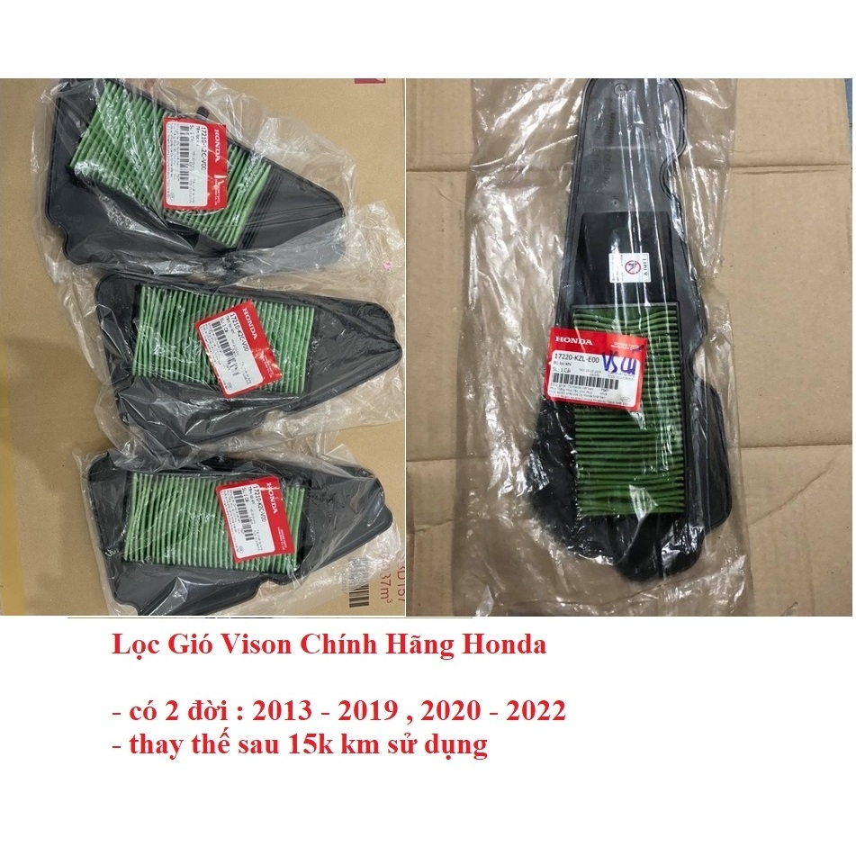 Tấm Lọc gió Vison K44 , K2C zin chính hãng Honda