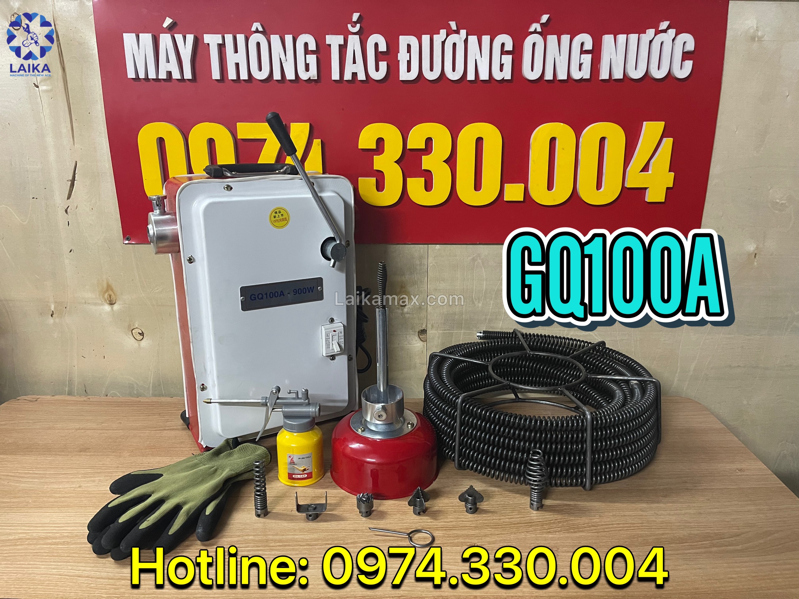 Máy thông cống GQ100A900w phụ kiện kèm theo máy cuộn dây phi 16 1 quả lu phi 8 và 1 bộ dầu thông phi 16 GỌI 0974.330.004 ĐỂ TÔI TƯ VẤN CHO BẠN