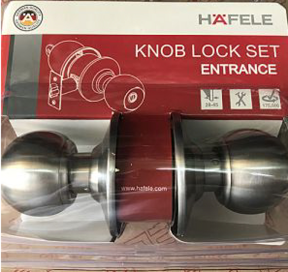 [HCM]Bộ tay nắm cửa nhà vệ sinh Hafele dạng tròn Inox 304
