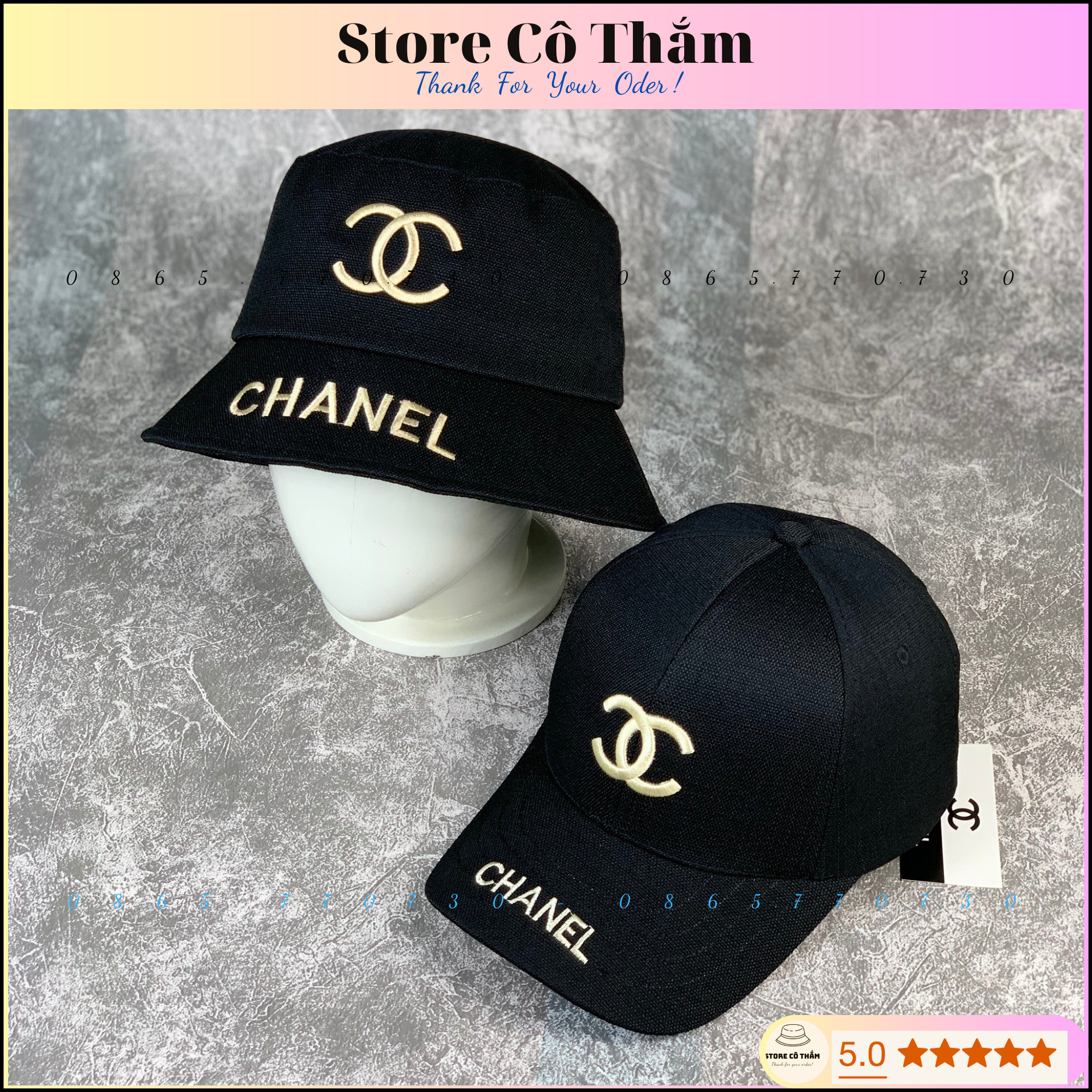 Cặp 2 nón thời trang hiệu chờ neo thời trang cao cấp full tem mác xịn xò