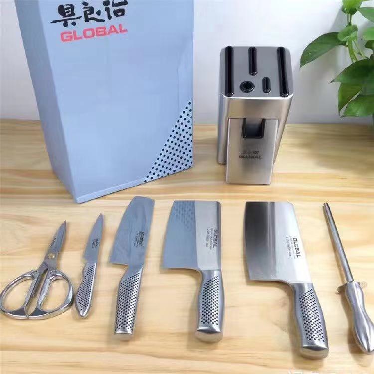 Bộ dao 7 món nhà bếp cao cấp global yoshikin nhật bản