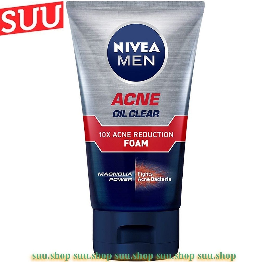 Sữa rửa mặt nam 100g nivea ngăn mụn tối ưu