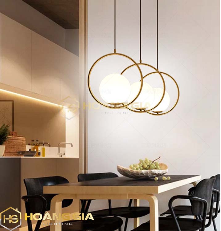 Đèn Thả Trần Hiện Đại - Đèn Thả Bàn Ăn Cao Cấp Loại To D20cm kèm bóng LED chuyên dụng - Tô điểm cho không gian sống