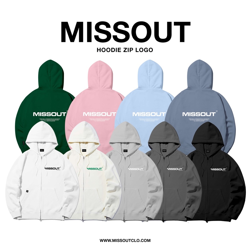 miss out hoodie zip