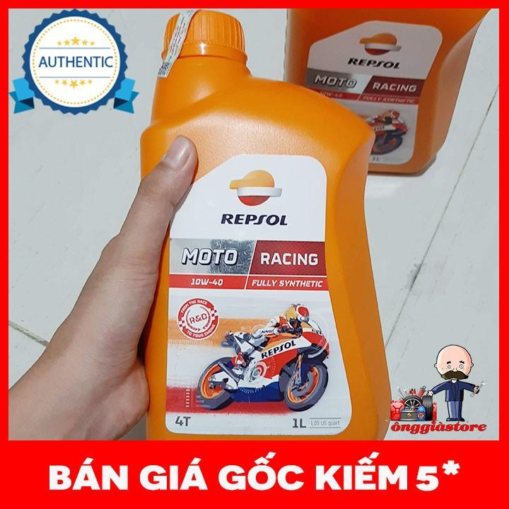 Nhớt repsol moto racing 10w40 1l, nhớt tây ban nha cao cấp pt59