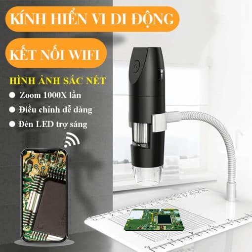 Kính hiển vi USB không dây | Kết nối Wifi siêu nhanh