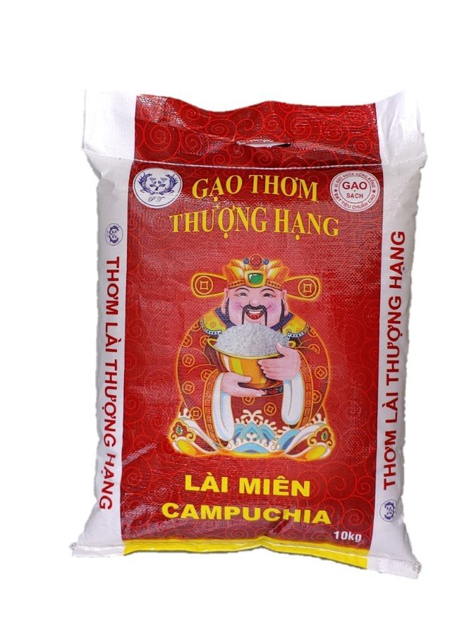 Gạo Thơm Lài Miên Campuchia Túi 10 kg