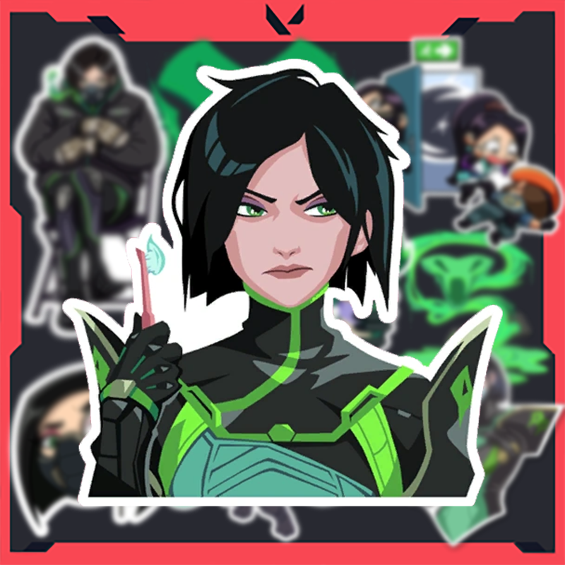 Sticker Valorant - Hình dán Agent Viper