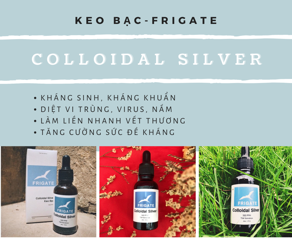 KEO BẠC - FRIGATE - CHỐNG VI KHUẨN, VIÊM, HỖ TRỢ CẢI THIỆN CÁC LOẠI MỤN 30ML