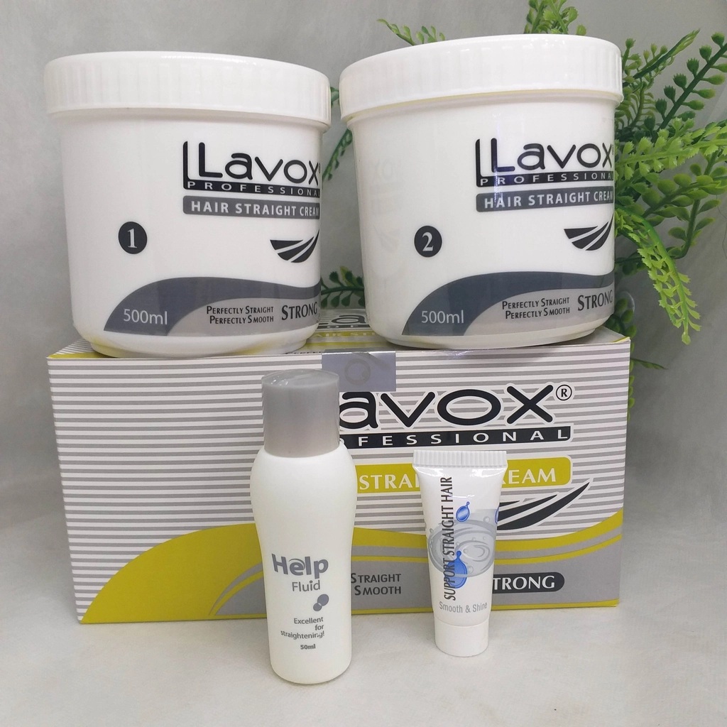 [HCM]Kem duỗi tóc Lavox Sọc xám  500ml x2