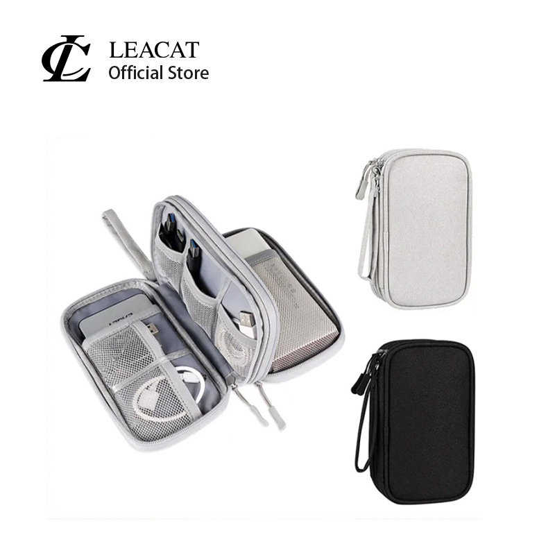 Leacat Túi Tote Du Lịch Kỹ Thuật Số Thông Dụng Tiện Dụng Phụ Kiện Túi Đựng Sạc Cáp Usb Tai Nghe