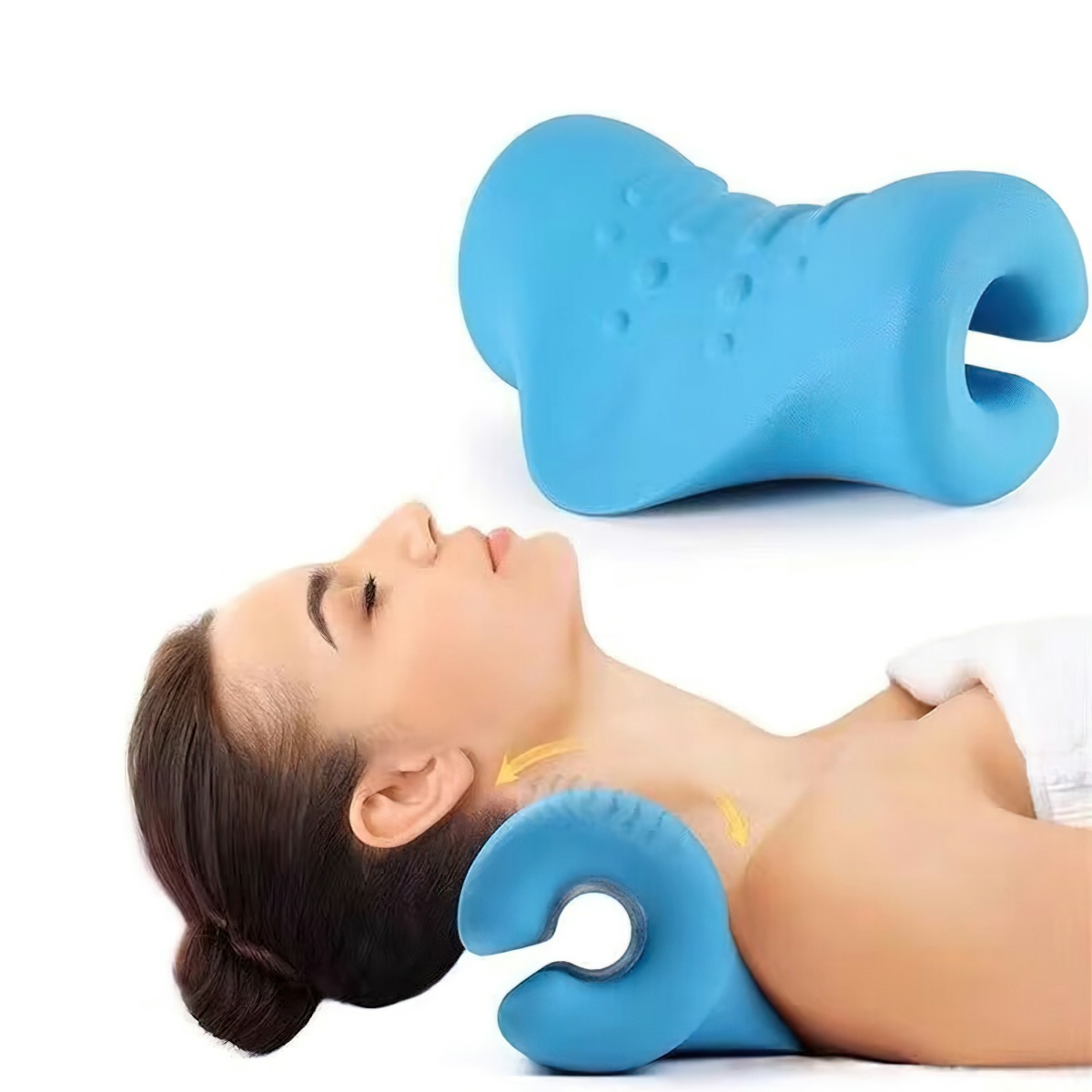 Gối mát xa cổ thư giãn giảm đau tiện dụng - linda