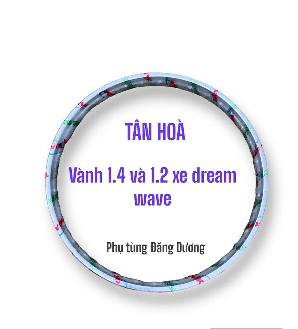Cặp vành xe dream wave 1.2_17,1.4_17 chính hãng tân hòa