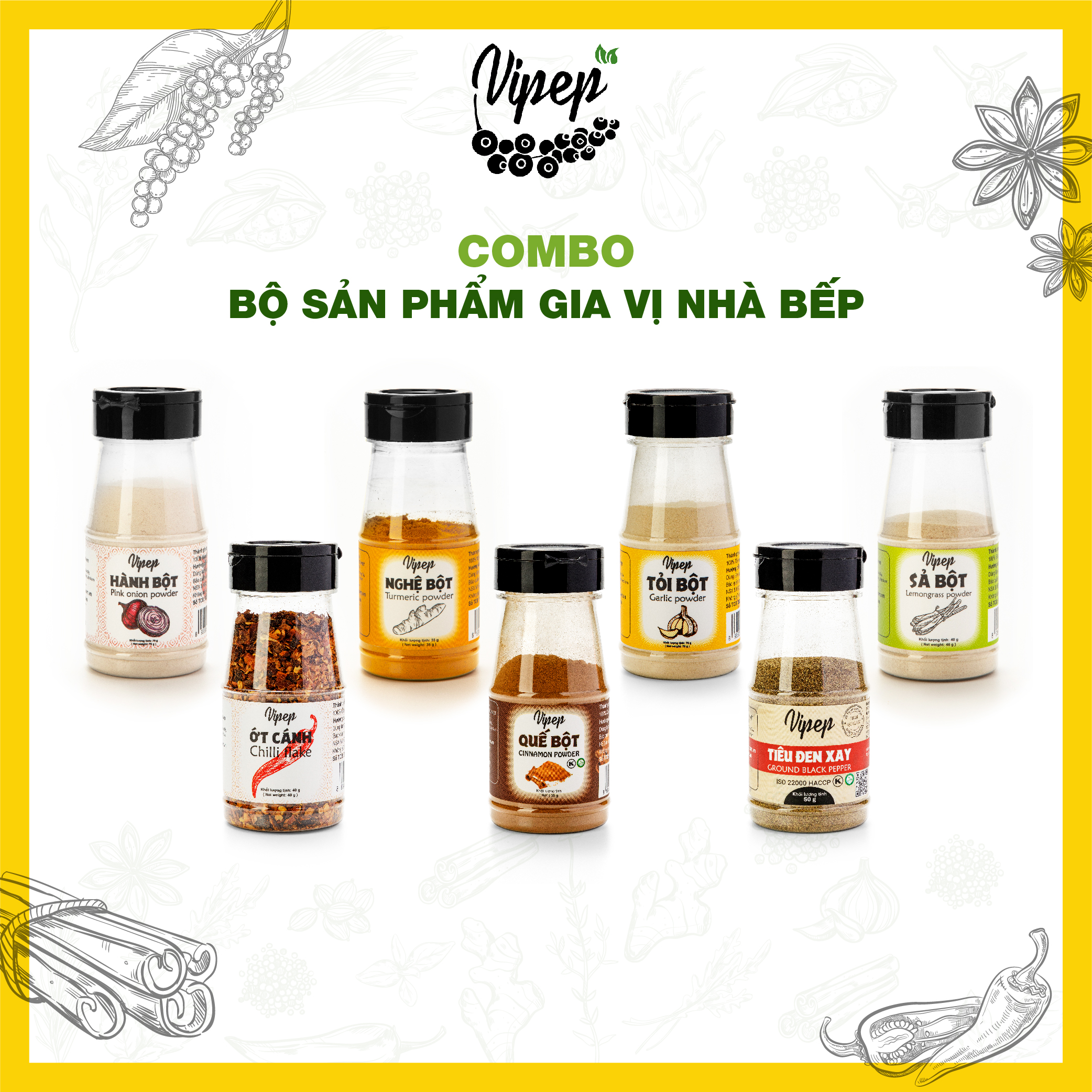 Gia vị nấu ăn, bột gia vị nhà bếp