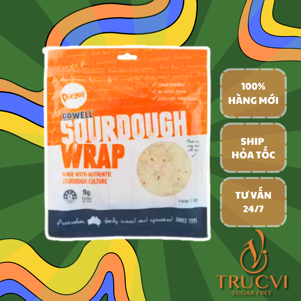 Vỏ bánh Diego's [ men SourDouugh] không đường thuần chay