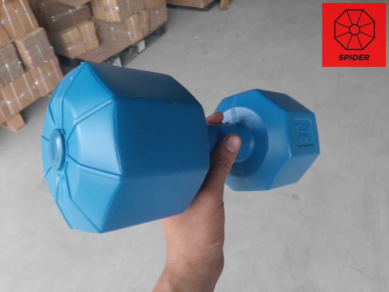 Tạ tay nhựa vn màu xanh 4kg
