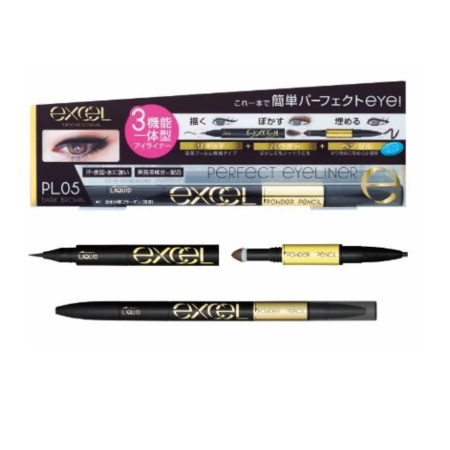 Bút kẻ mắt Excel Perfect Eyeliner 3in1 - Nhật Bản