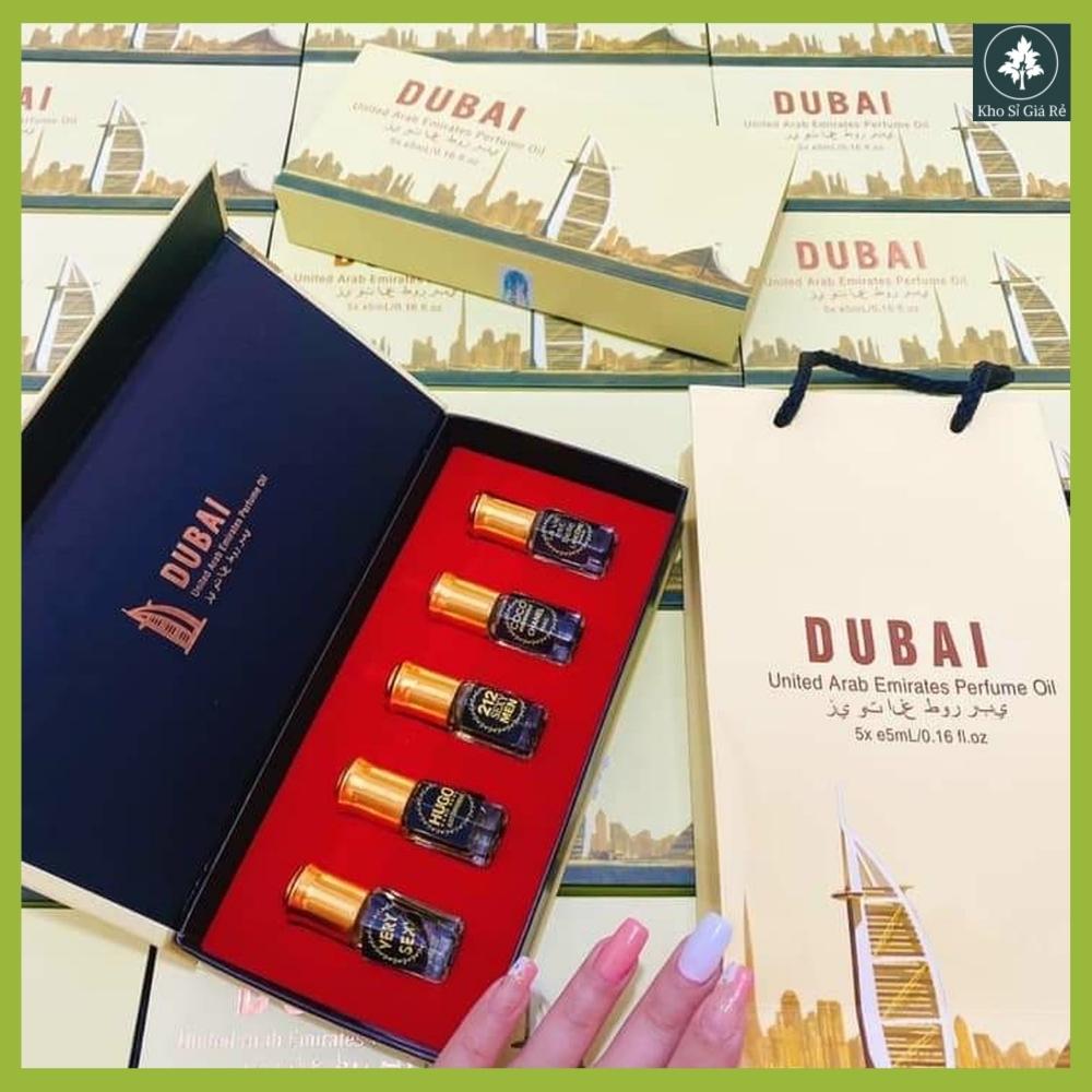 Tinh dầu nước hoa pháp dubai mini oil perfume dạng lăn nữ nam học sinh 5ml giữ mùi thơm lâu 24h quyến rũ ngọt ngào sang trọng bỏ túi rẻ