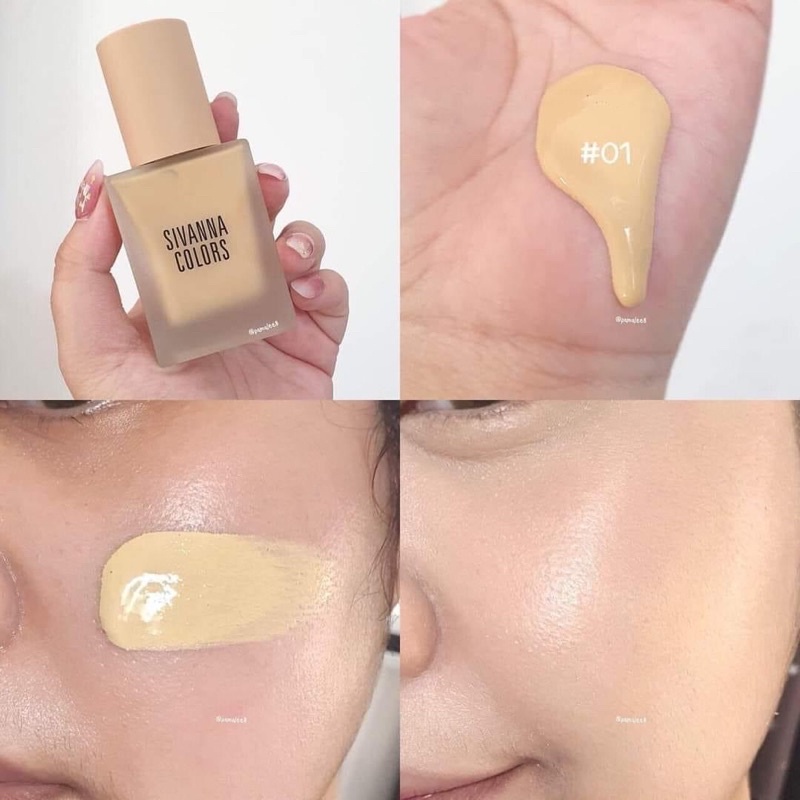 Kem nền sivanna silky matte coverage foundation spf15