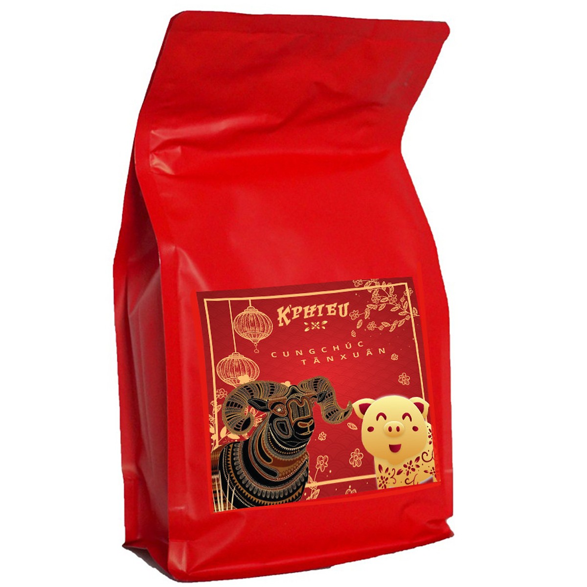 Cà phê Arabica Cầu Đất đặc biệt Phiên bản Tết hiệu K Phiêu -Túi 450gr