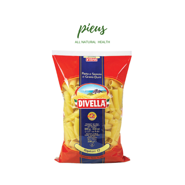 Nui ống tre số 17 | rigatoni no.17 divella 500 g - nhập khẩu ý - cách chế biến đơn giản cho người bận rộn