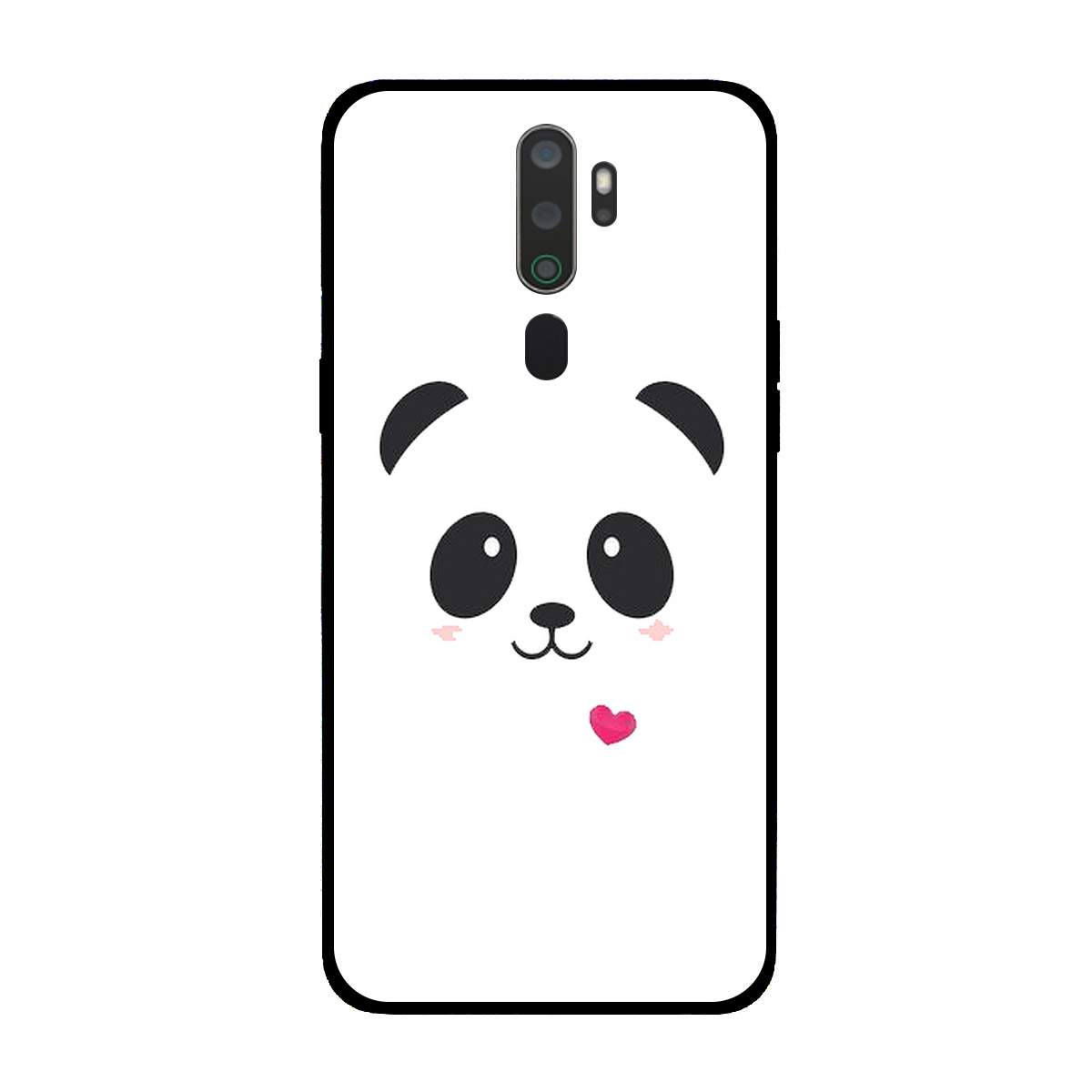 Ốp lưng dành cho điện thoại Oppo A5 2020, A9 2020 in họa tiết Gấu trúc màu trắng