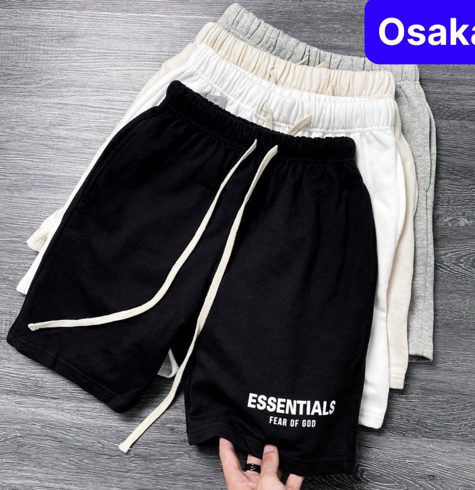 Quần sọt short lửng đùi nam essential chất umi , thun xốp thể thao thoáng mát cao cấp - Osaka fashion