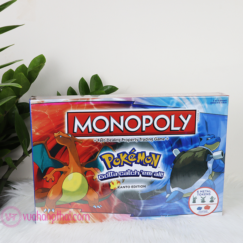 Cờ tỷ phú monopoly pokemon kanto edition - boardgame pokemon kanto edition
