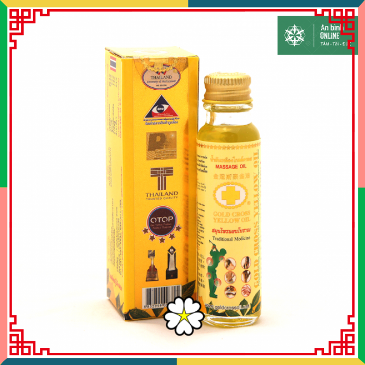 Dầu thập tự vàng Gold Cross Yellow Oil Thái Lan 15ml