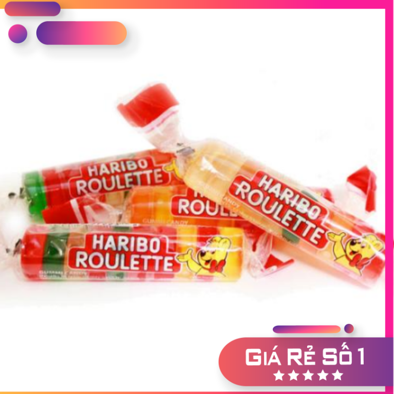 Lốc 24 hộp Kẹo dẻo Haribo Roulette 25gr