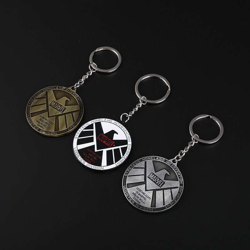 Móc treo chìa khóa Avenger. Móc khóa Marvel Khiên Avenger Shield loại to 5x5cm