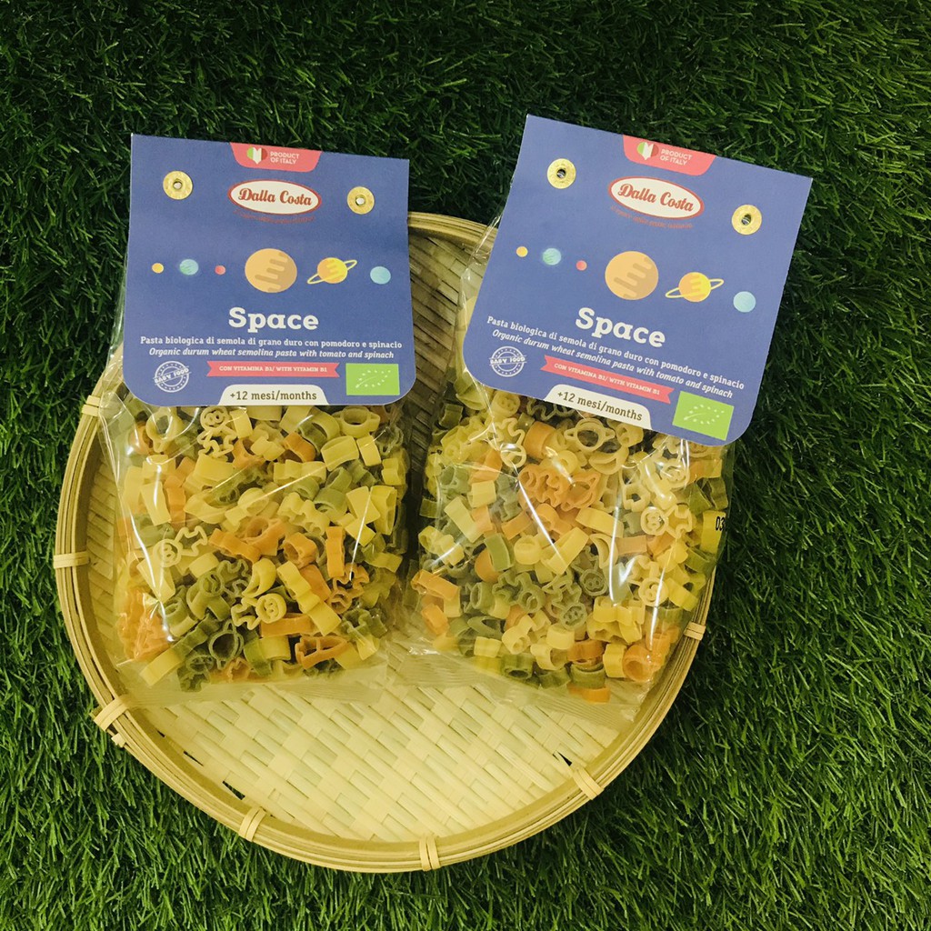 Nui rau củ hữu cơ cho bé hình space 200g dalla costa
