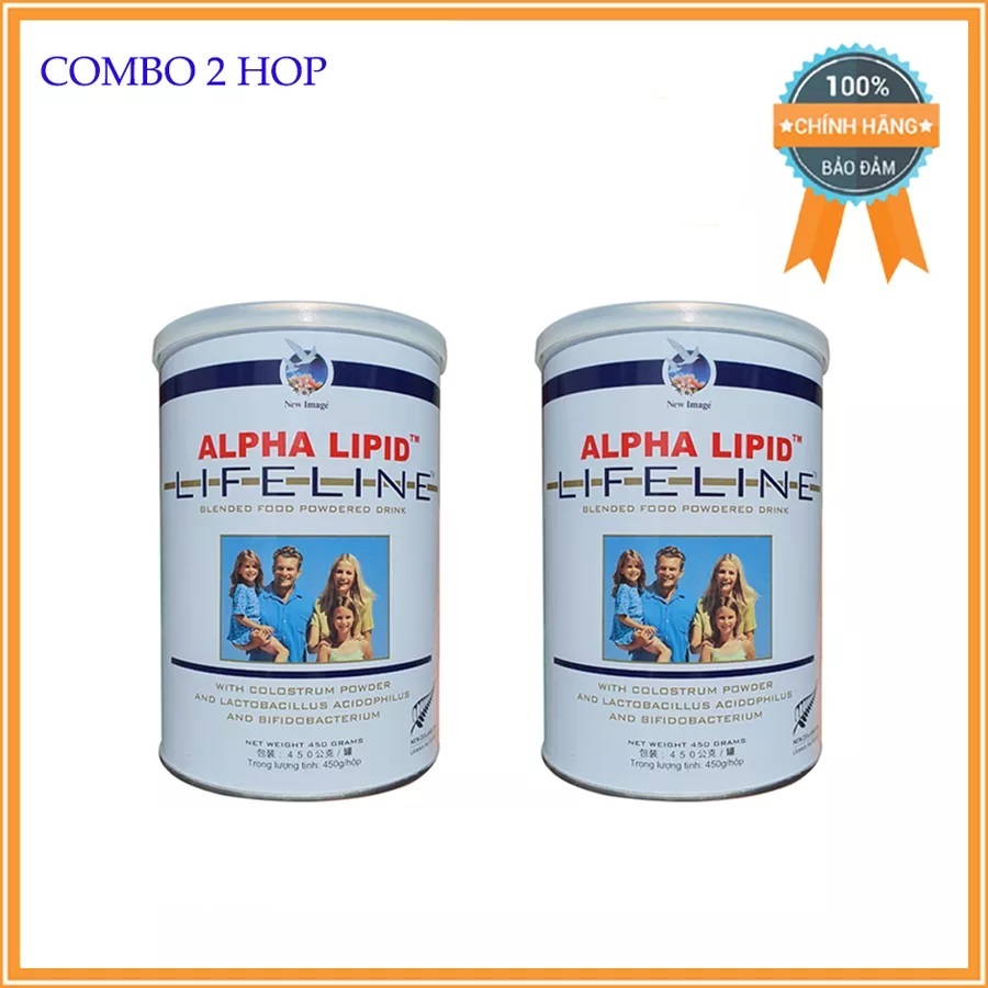 Combo 2 Lon Sữa non Alpha Lipid Lifeline 450g