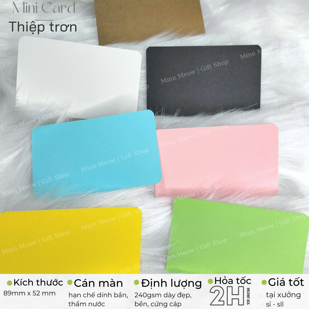 THIỆP | MINN MEOW mini card phong cách tối giản viết lời nhắn lời chúc mừng sinh nhật tình yêu kỷ niệm người yêu