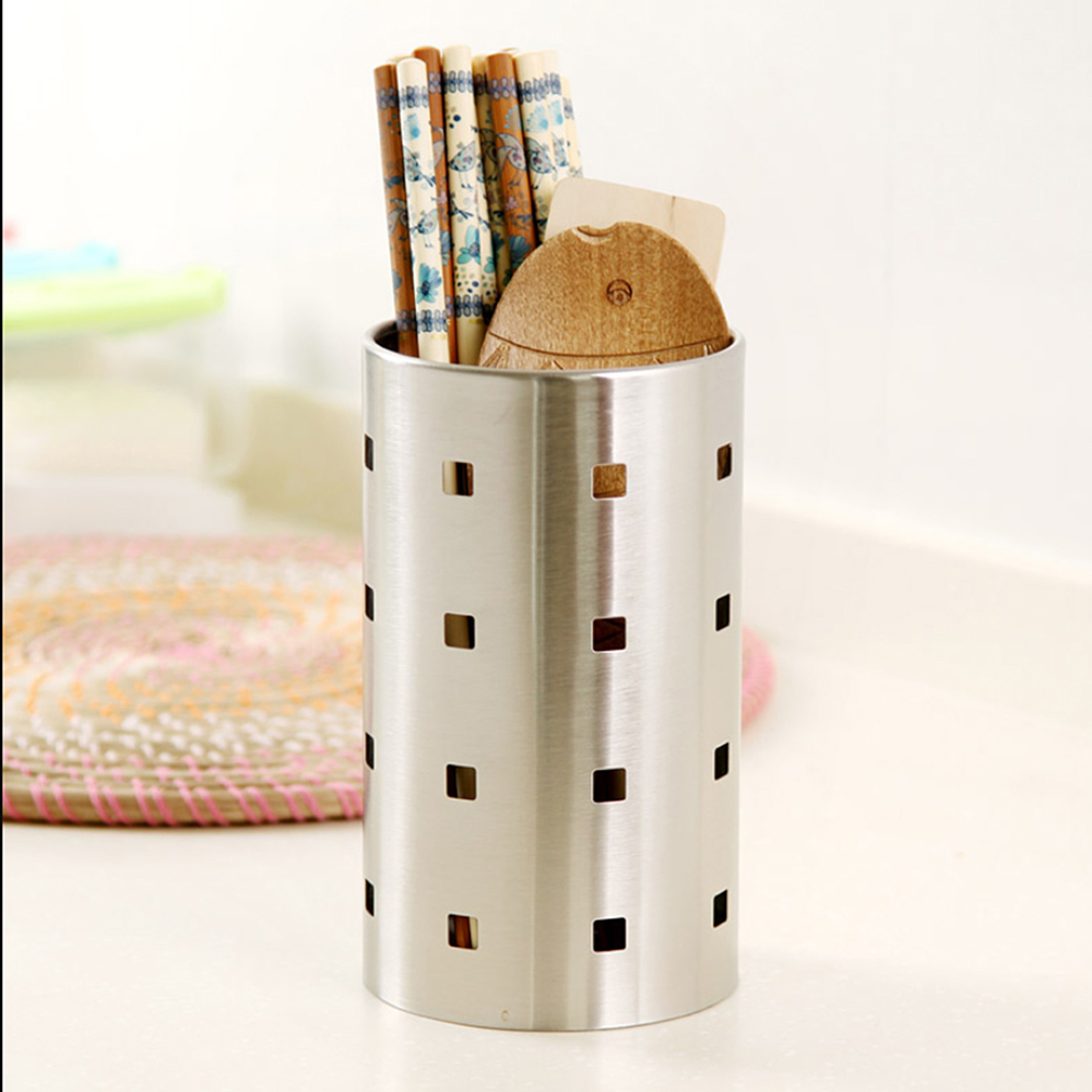 Ống đựng đũa thìa inox 304 - lọ cắm đũa muỗng Inox trọn đời không gỉ sét