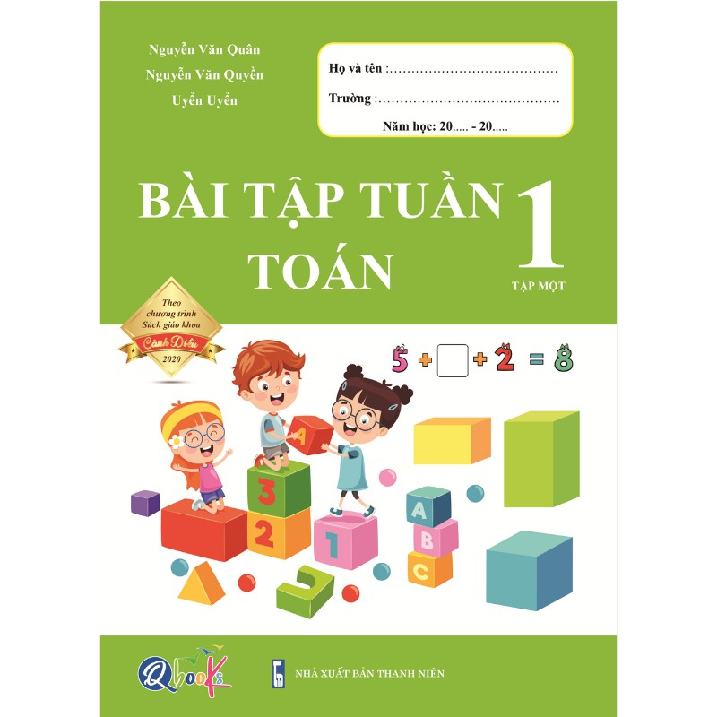 Combo Trọn Bộ 8 Quyển Sách Cánh Diều Cho Học Sinh Lớp 1 - Đề Kiểm Tra Và Bài Tập Tuần 2 Môn Toán và Tiếng Việt QBooks