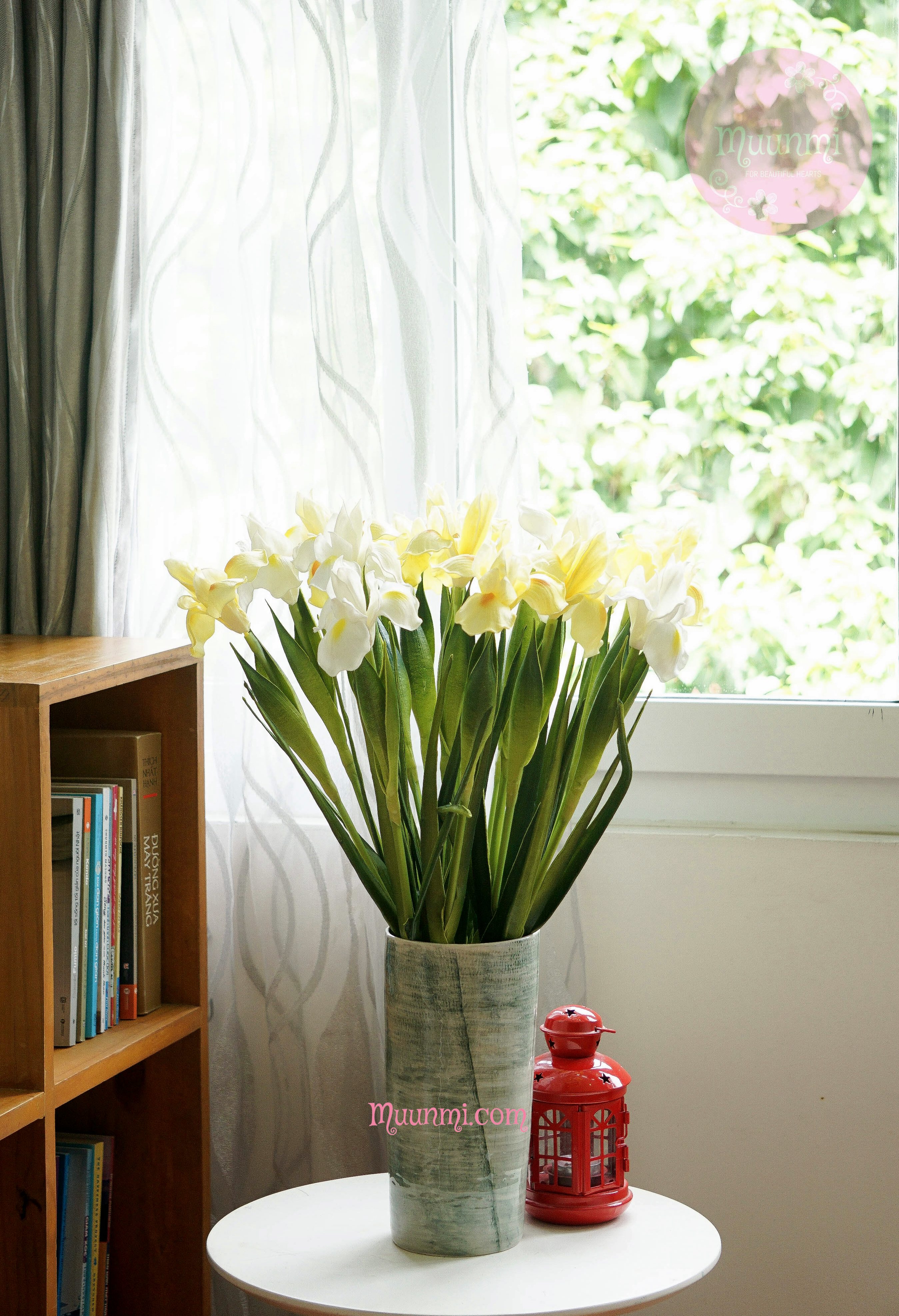 Hoa lụa 🌸 | hoa diên vĩ đẹp nhẹ nhàng thanh nhã