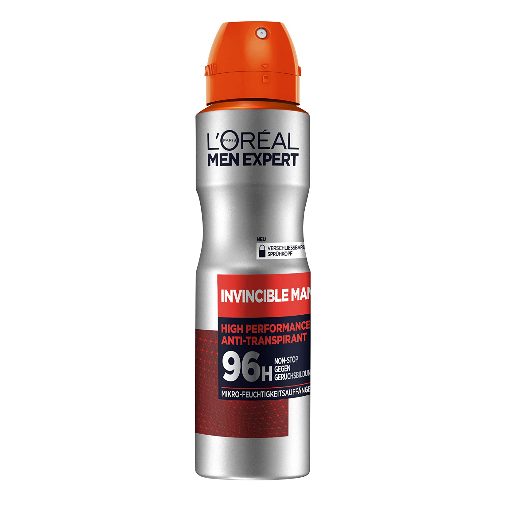 Xịt khử mùi nam khô thoáng l'oreal invincible man 96h non stop , 150ml.