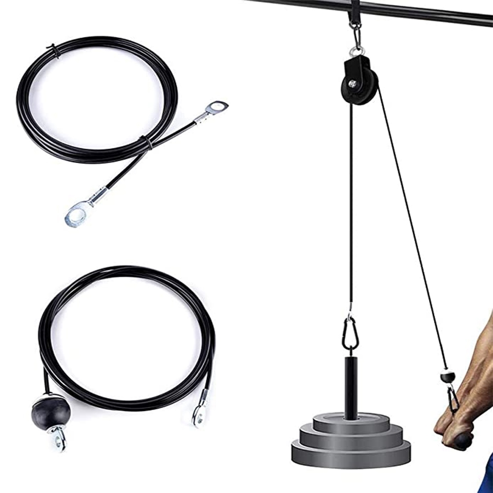cw 1.5m 2.5m 3m Gym Pulley Steel Wire Rope Arm Strength Pull Down Triceps