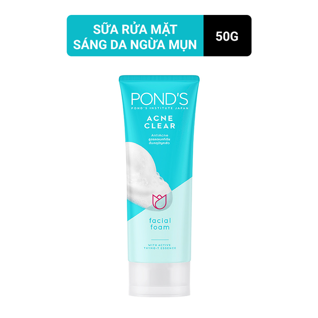 Combo 2 tuýp sữa rửa mặt ngăn ngừa mụn pond's acne clear 50g - 8999999058722