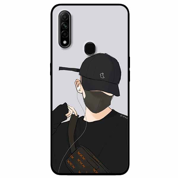 Ốp Cường Lực Dẻo Đen Dành Cho Oppo A31 - A8 2020 Mẫu Bad Boy
