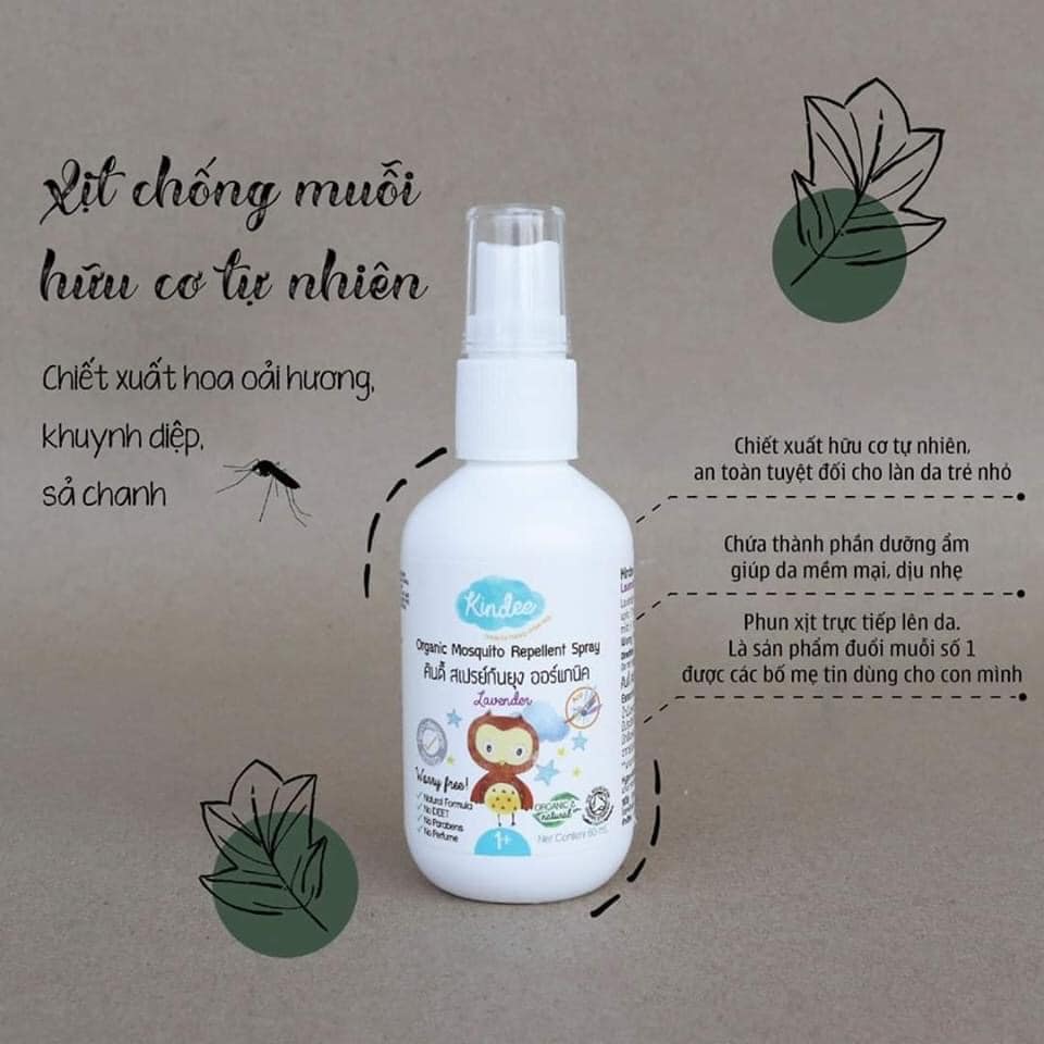 Lọ xịt chống muỗi và côn trùng hữu cơ Thái Lan cho bé dung tích 20ml