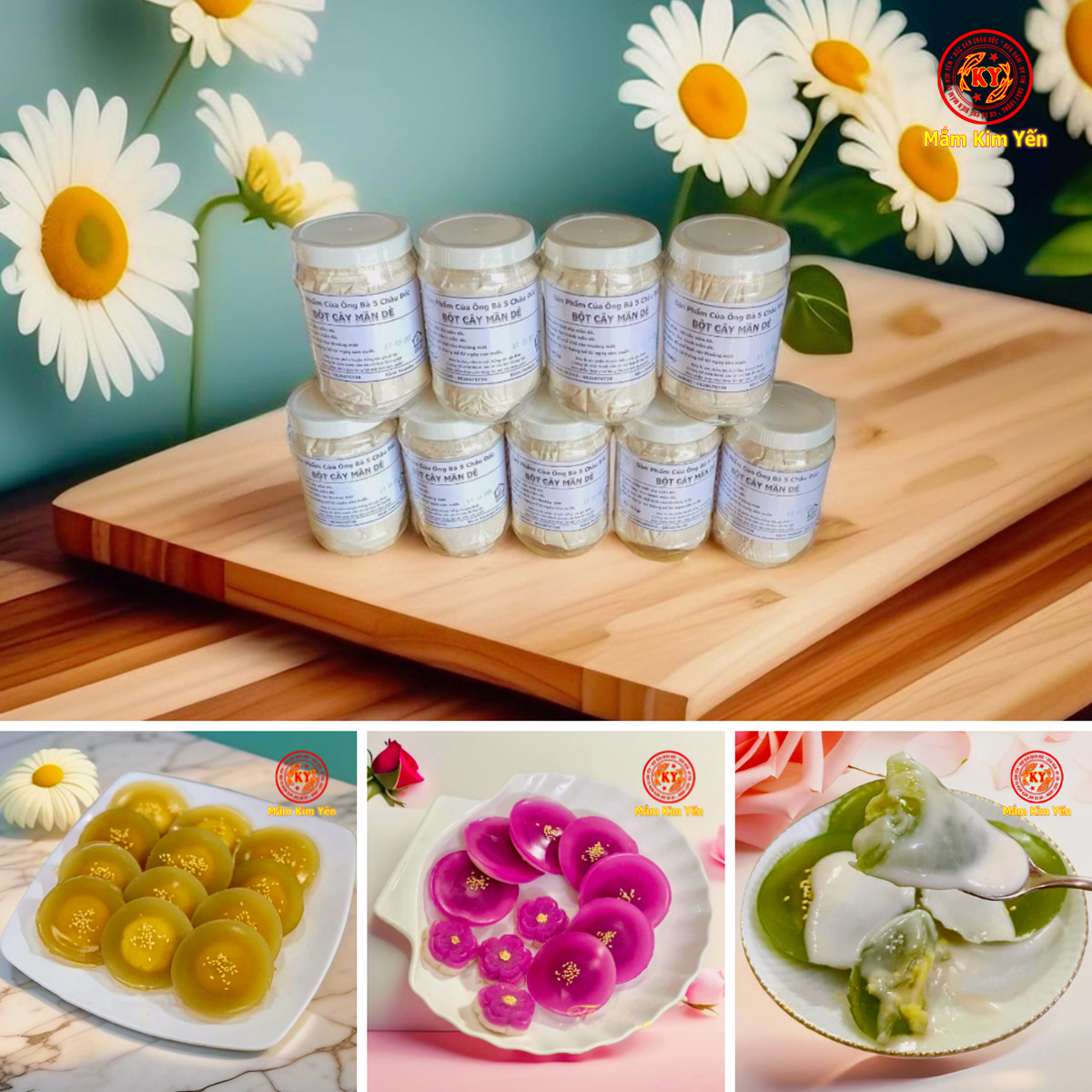 400gr Bột Cây Mần Dè Dùng Làm Bánh Nước Cốt Dừa Đặc Sản Châu Đốc Thơm Ngon