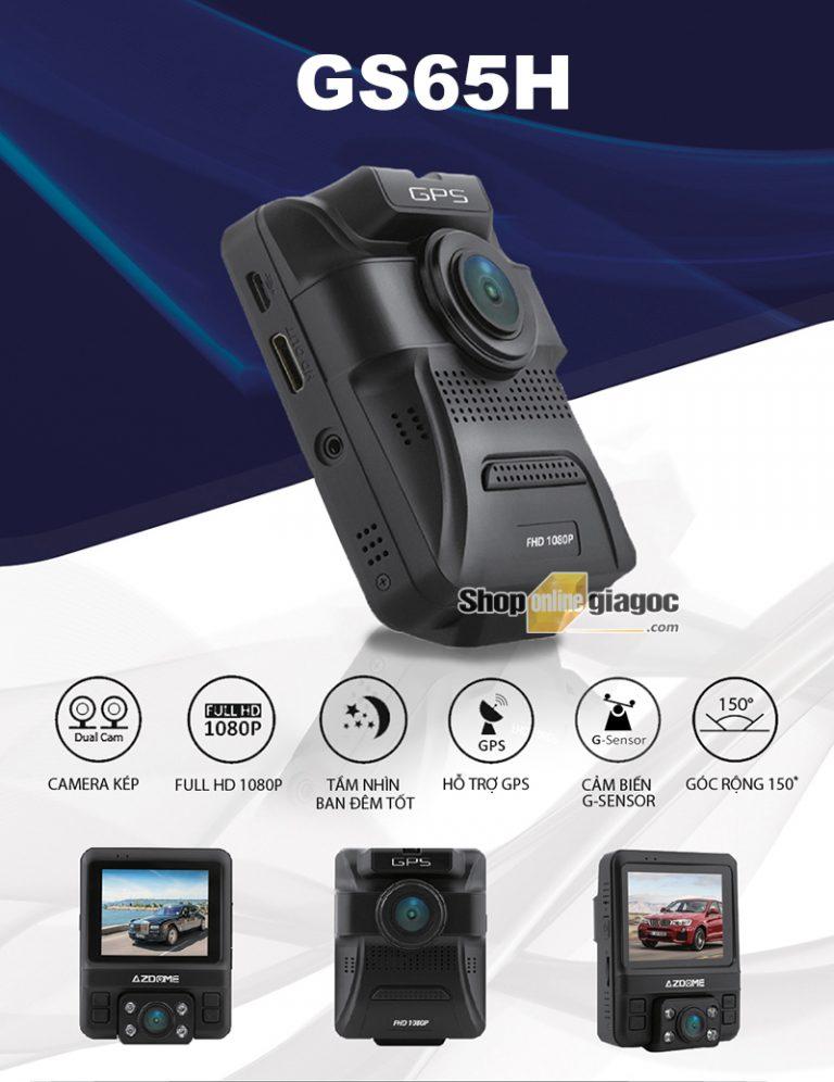 Camera hành trình gs65h hiển thị tốc độ
