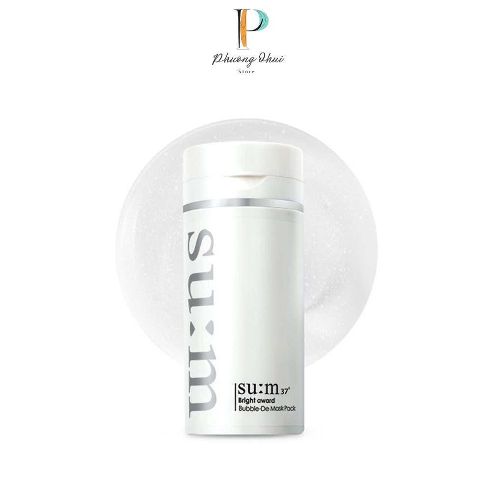 Mặt nạ sủi bọt thải độc hút dầu su:m37 bright award bubble de mask pack sạch da, dưỡng trắng 100ml