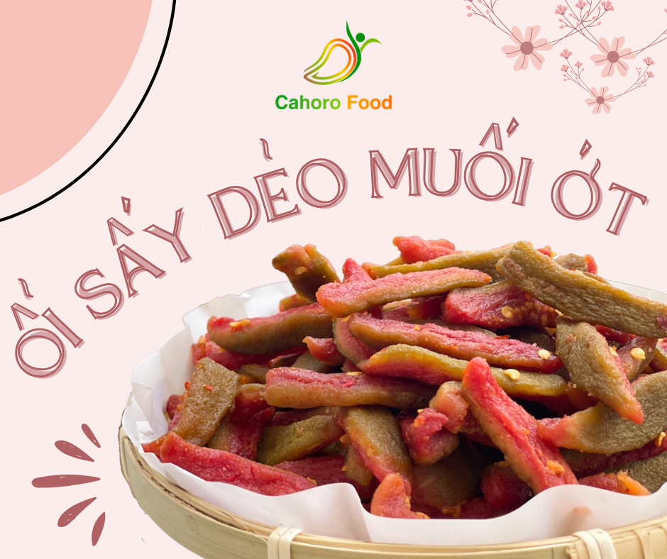 Ổi sấy muối ớt - Ổi sấy dẻo muối ớt - Món ngon độc đáo cho sức khỏe