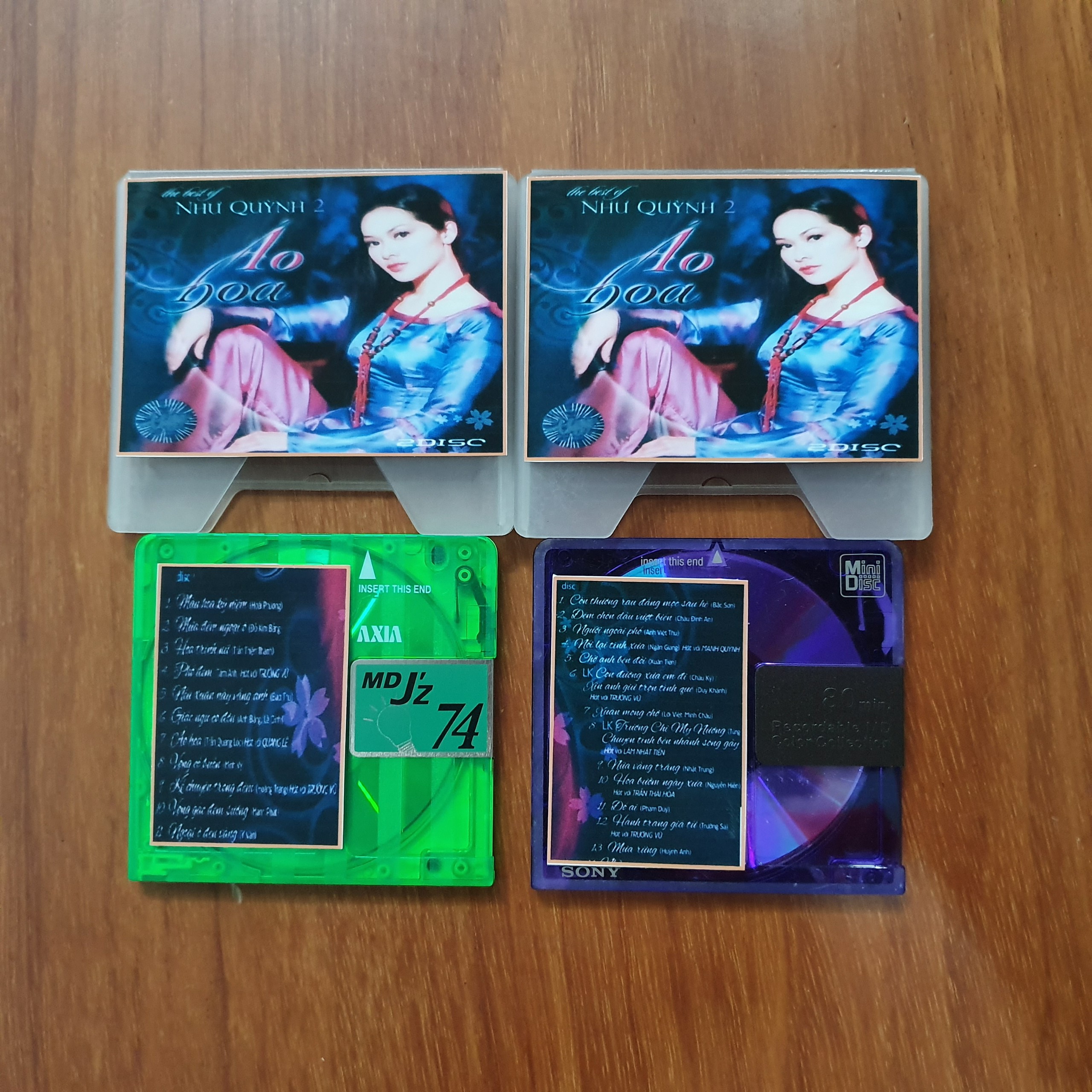 [HCM]COMBO 2 ĐĨA MD MINIDISC NHƯ QUỲNH ÁO HOA