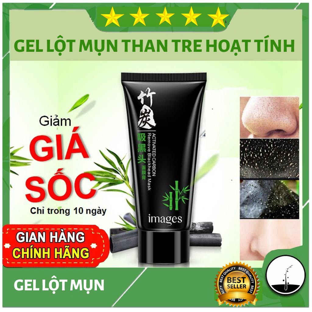 Gel lột mụn than tre Bamboo Charcoal làm sạch mụn và bụi bẩn, Se Khít Chân lông