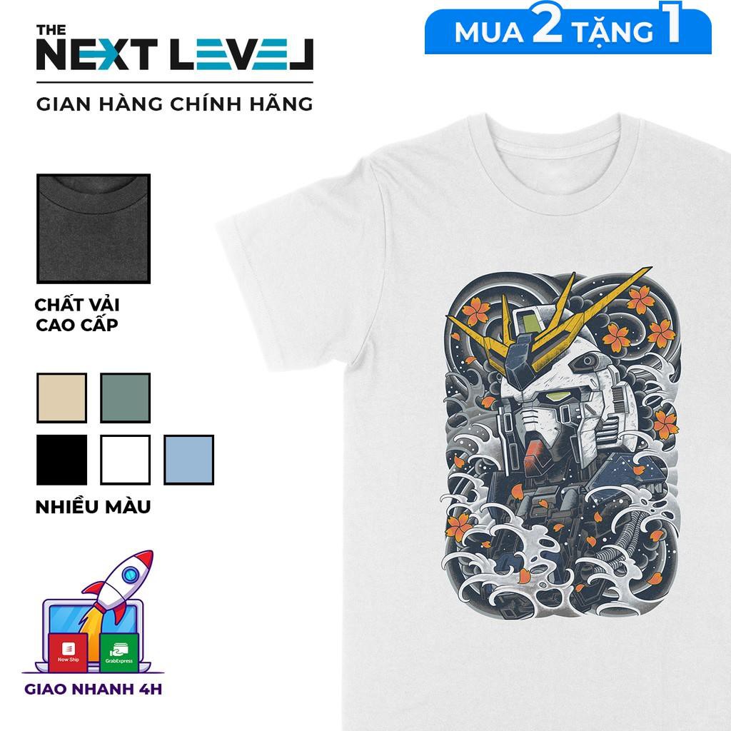 Áo thun gundam unisex the next level, cotton 100% 5 màu nam nữ - bt0112