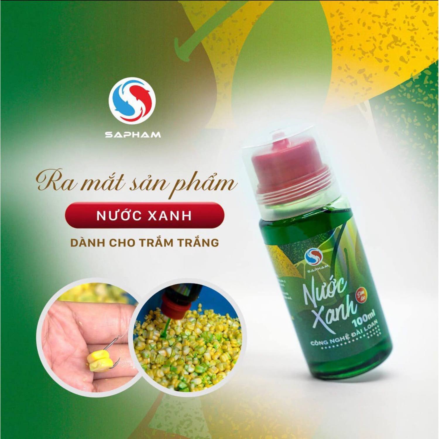 Nước xanh ủ ngô siêu nhạy câu trắm trôi chép sa phạm - Hương Liệu Sa Phạm